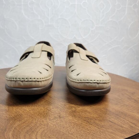 SAS Womens Roamer Shoes 9 Tan Tripad Comfort Leather Slip On Loafer Mocassin - Picture 7 of 12